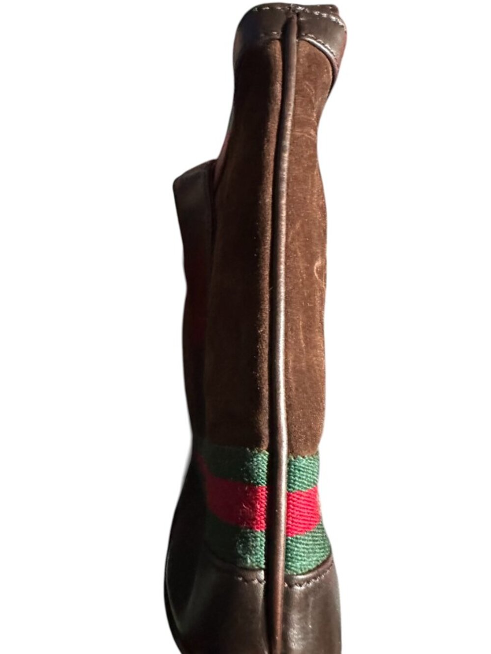 Gucci Sherry Line Brown Suede Leather Bag w/Temporary Conversion - Picture 7 of 16